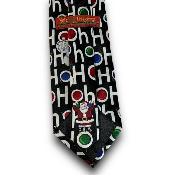 Yule Tie Greetings By MMG Hallmark Ho Ho Ho Christmas Tie - Picture 9 of 9